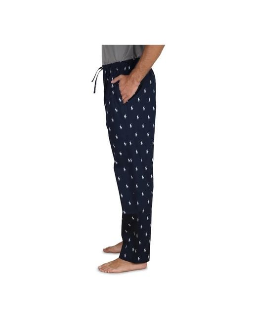 Ralph Lauren Blue Straight Trousers for men