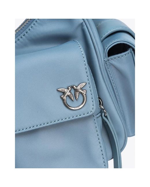 Pinko Blue Hellblaue logo vorderseite reißverschluss tasche,bags