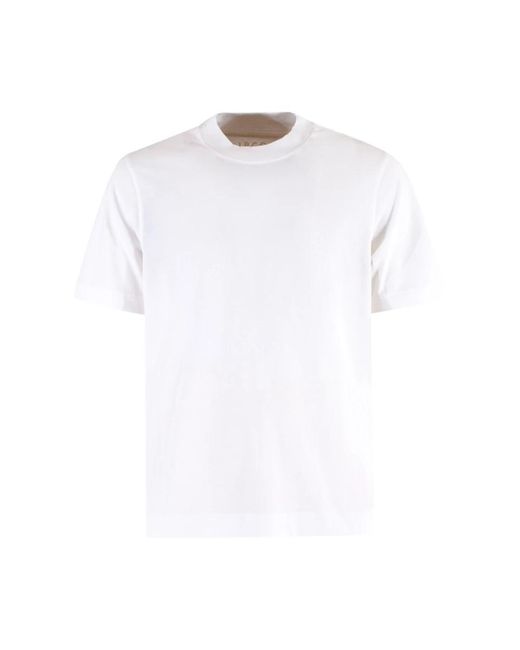Circolo 1901 Weißes jersey piquet t-shirt in White für Herren