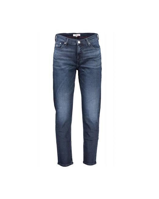 Tommy Hilfiger Dunkler denim straight leg jeans in Blue für Herren