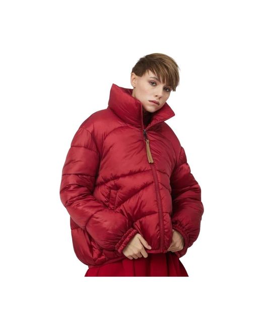 Silvian Heach Red Down Jackets