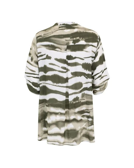 Doris Streich Slip-On Blouse in het Green