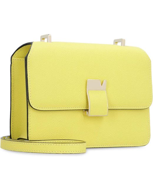 Valextra Yellow Cross Body Bags