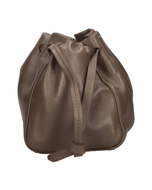 Mansur Gavriel Brown Bucket Bags