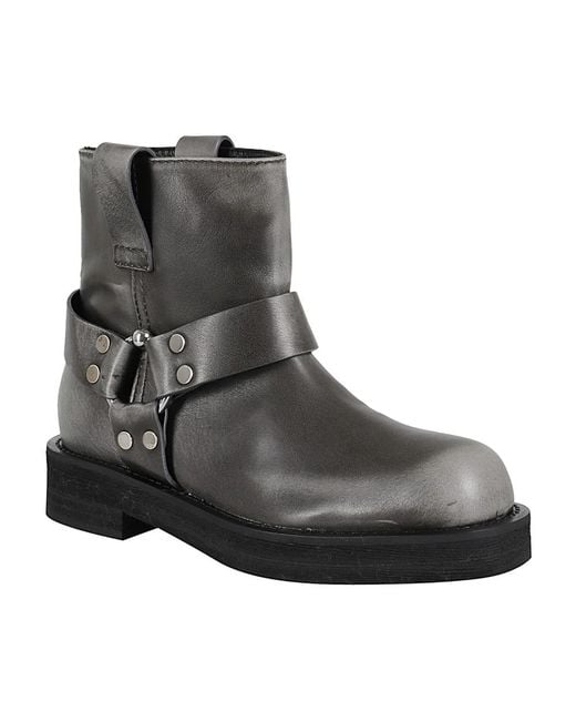 3Juin Gray Ankle Boots