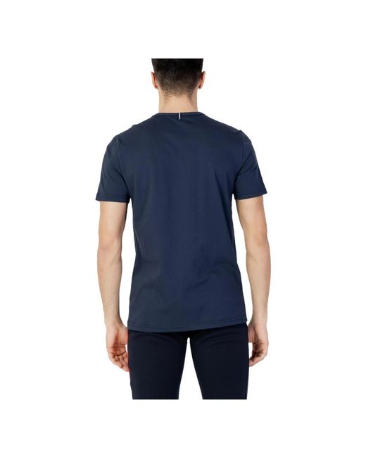 Le Coq Sportif Blue T-Shirts for men