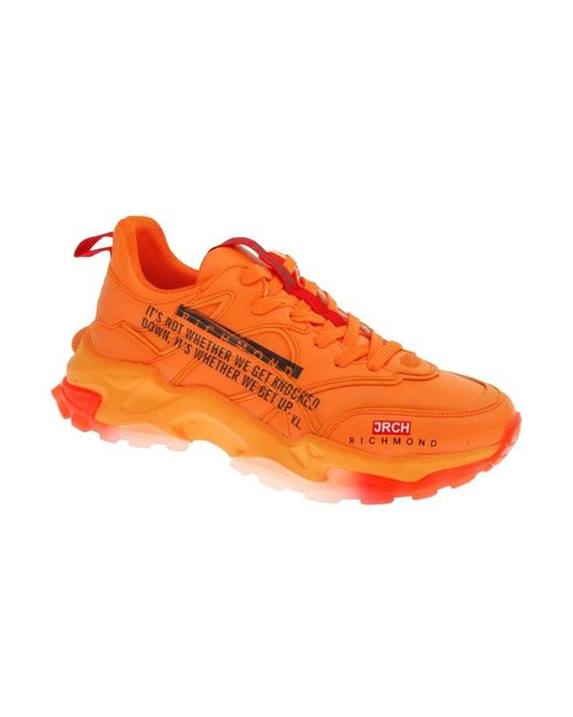 John Richmond Chunky Sole Sneaker in Orange für Herren