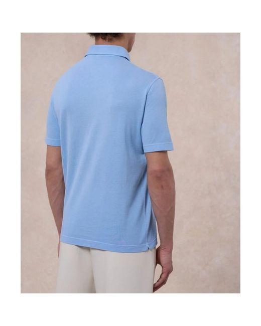 FILIPPO DE LAURENTIIS Blue Polo Shirts for men