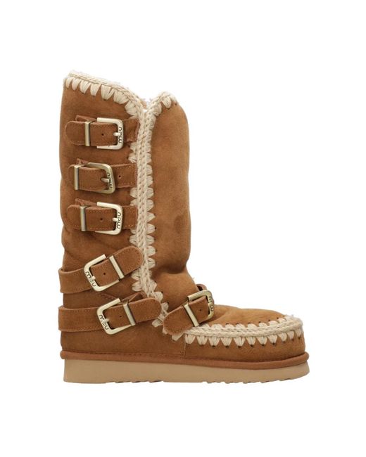 Mou Brandy Tall Boot in het Brown