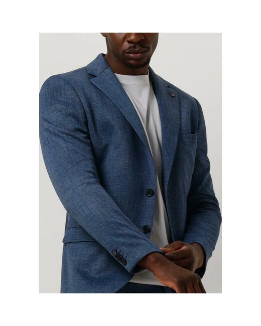 Zuitable Jassen ,Blauw ,Polyester Blauwe Casual Blazer in het Blue voor heren