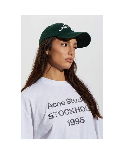 Acne Green Hats & Caps