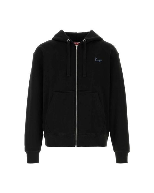 KENZO Black Zip-Throughs for men