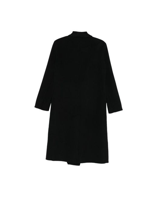 Paltò Black Double-Breasted Coats