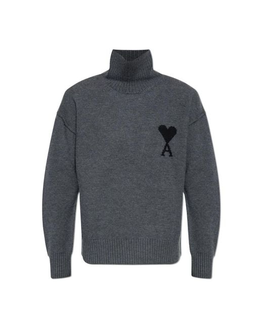 AMI Gray Turtlenecks