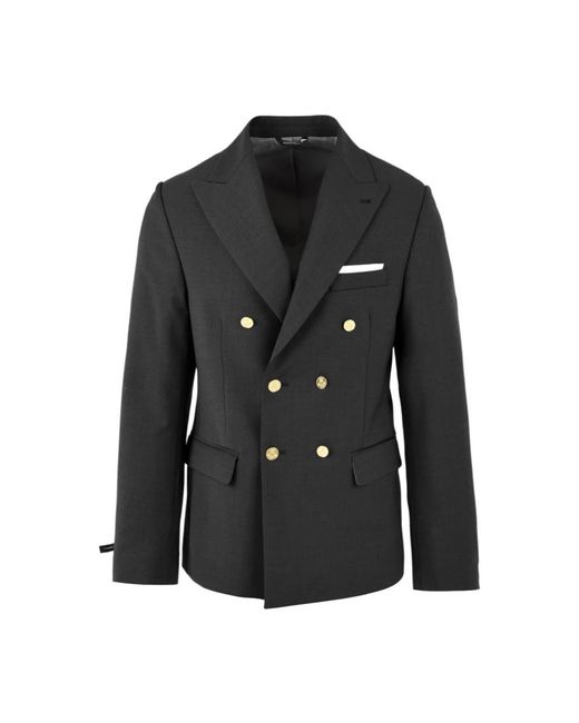 Daniele Alessandrini Black Blazers for men