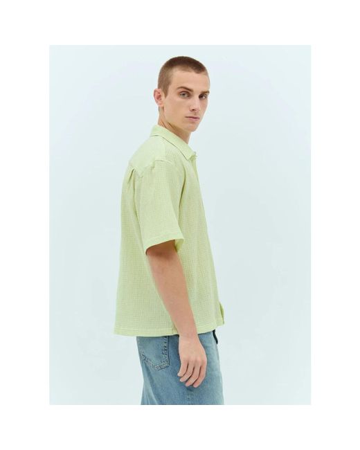 Stussy Gekräuseltes hemd mit struktur in Green für Herren