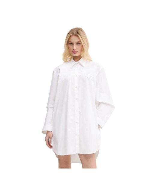 DIESEL D-Dalis Jurk in het White