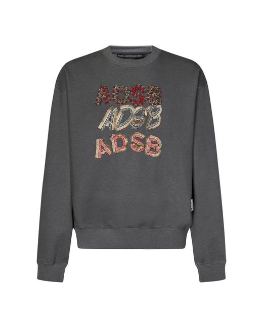 ANDERSSON BELL Gray Sweatshirts for men