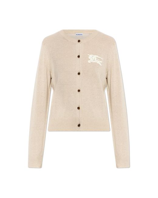 Cardigans Burberry de color Natural