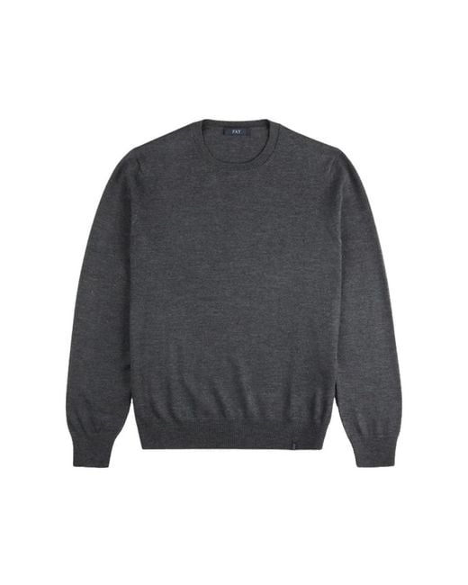 Fay Gray Round-Neck Knitwear for men