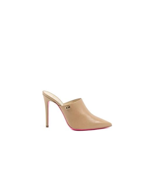 Dee Ocleppo Brown Heeled Mules