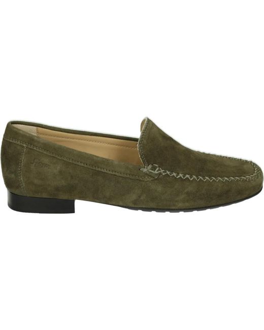 Sioux Green Grüne Wildleder Slip-On Schuhe