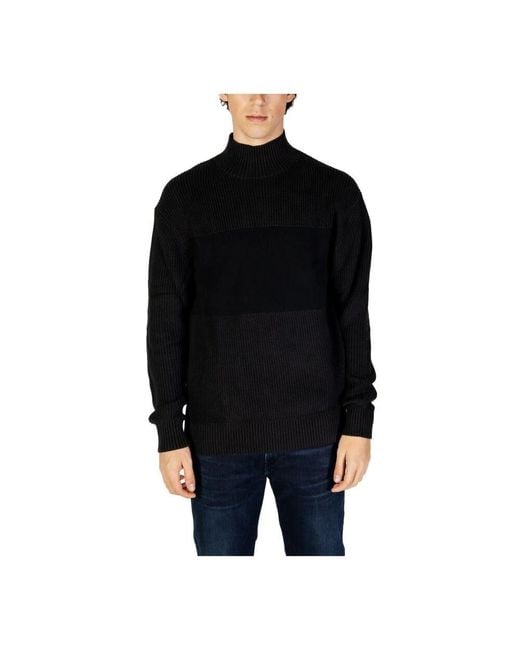 Calvin Klein Black Turtlenecks for men