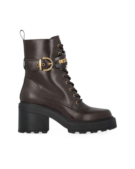 Pinko Black Lace-Up Boots