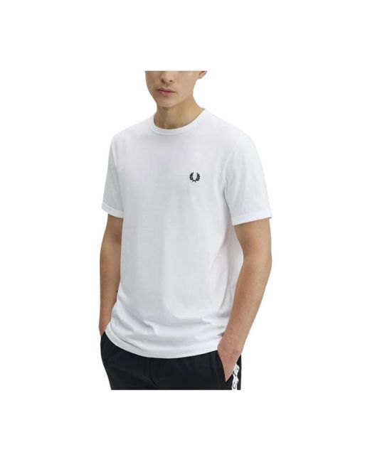 Fred Perry White T-Shirts for men
