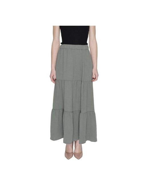Jacqueline De Yong Gray Maxi Skirts