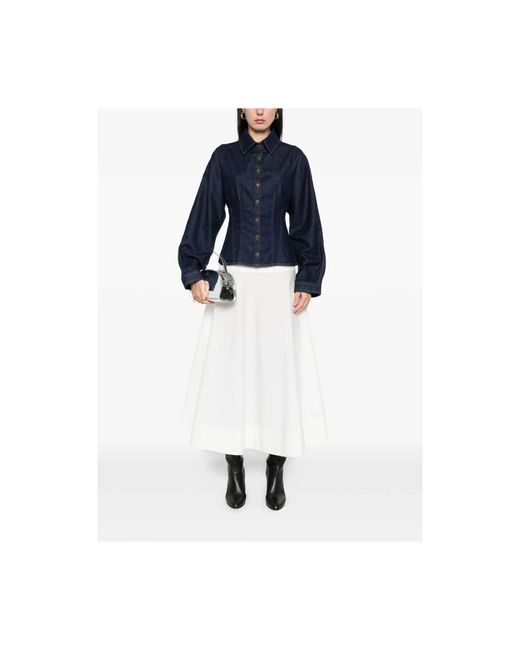 Agolde Overhemden ,Blauw ,Katoen Devon Shirt in het Blue