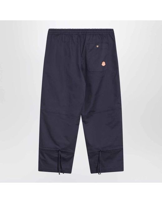Moncler Blue Straight Trousers for men