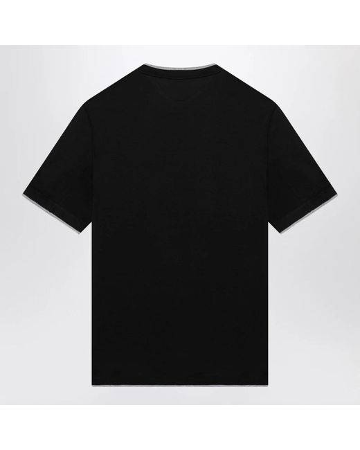Brunello Cucinelli Black T-Shirts for men