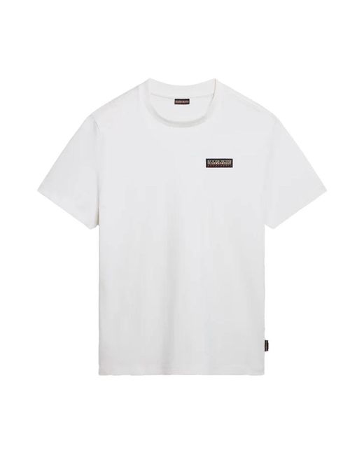 Essential short sleeve t-shirt di Napapijri in White da Uomo