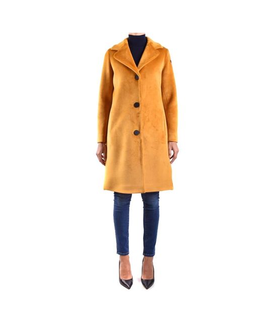 Single-Breasted Coats Rrd de color Orange