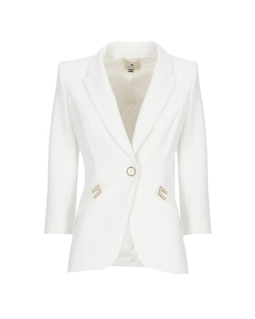 Elisabetta Franchi White Blazers