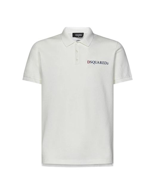 DSquared² White Polo Shirts for men