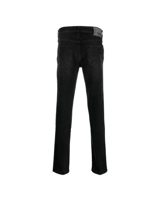 Barba Napoli Black Slim-Fit Jeans for men