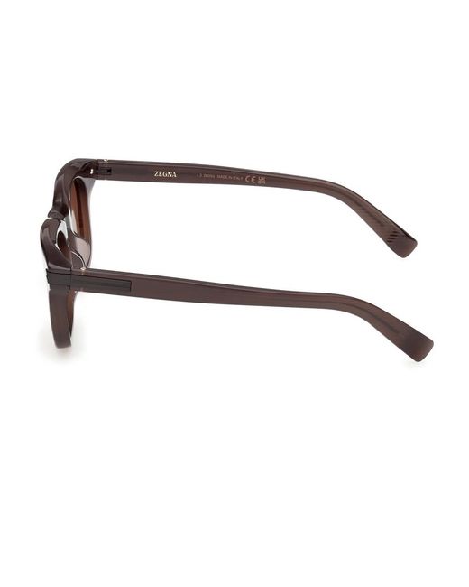 Zegna Brown Sunglasses for men
