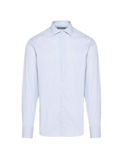 Canali Blue Formal Shirts for men