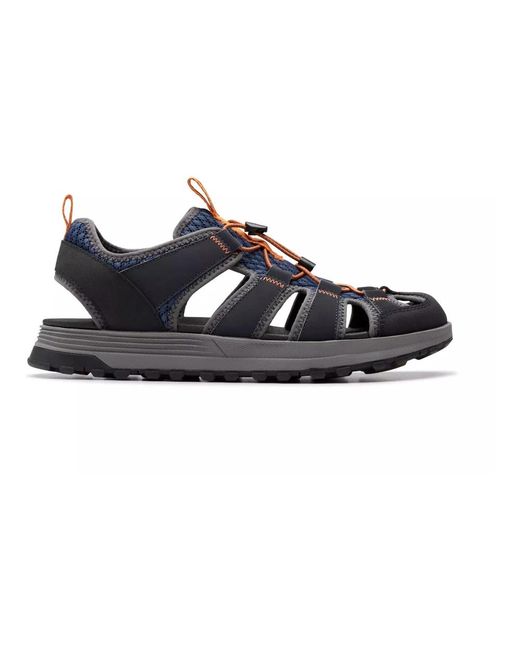 Clarks Schoenen ,Blauw ,Blauwe Wave Herensandaal in het Blue voor heren