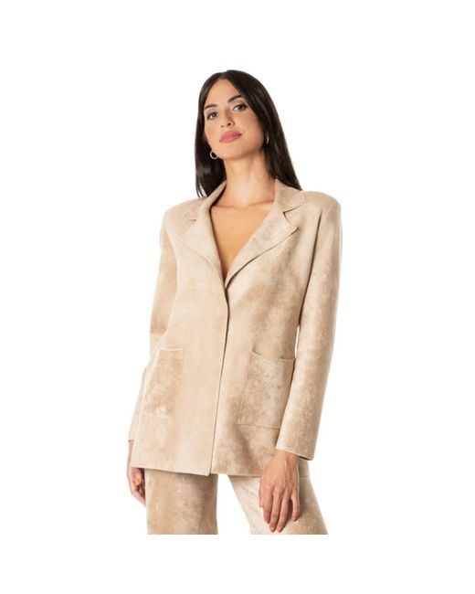 D.exterior Blazers in het Natural
