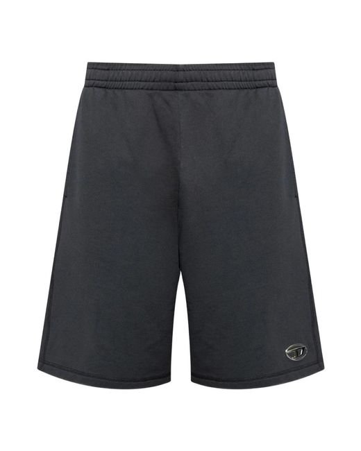 DIESEL Gray Casual Shorts for men