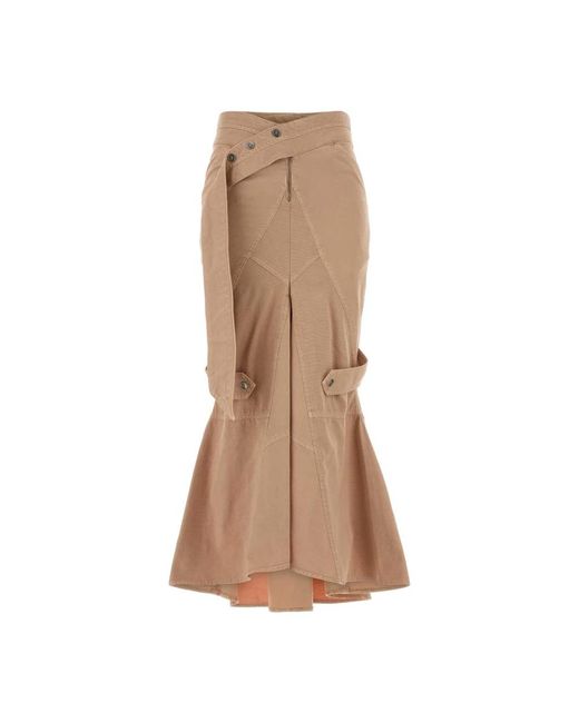 Blumarine Brown Midi Skirts
