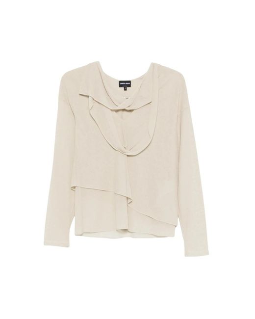 Giorgio Armani Natural Blouses