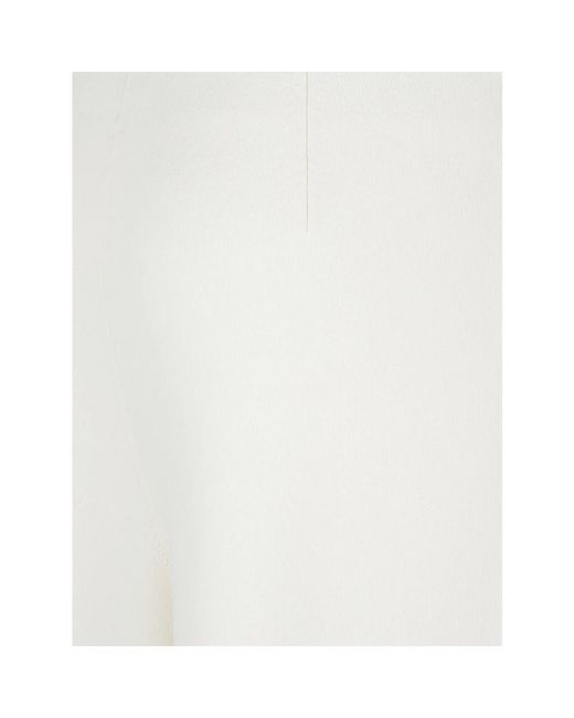 Max Mara White Wide Trousers
