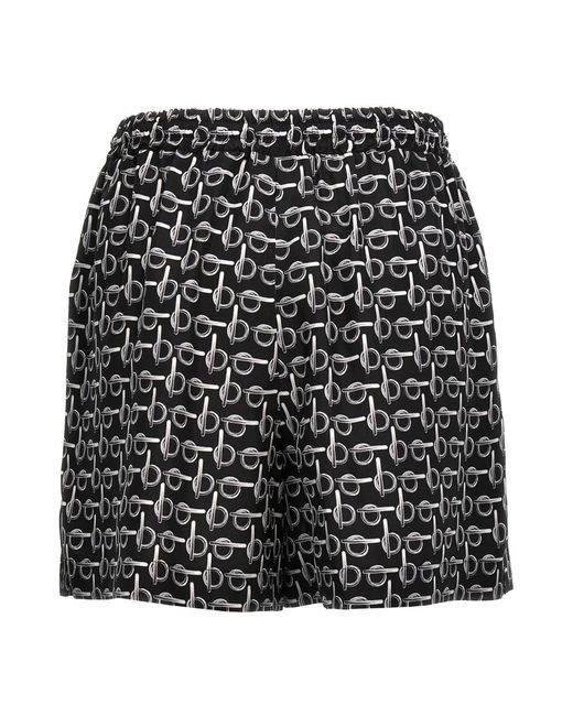 Burberry Black Short Shorts