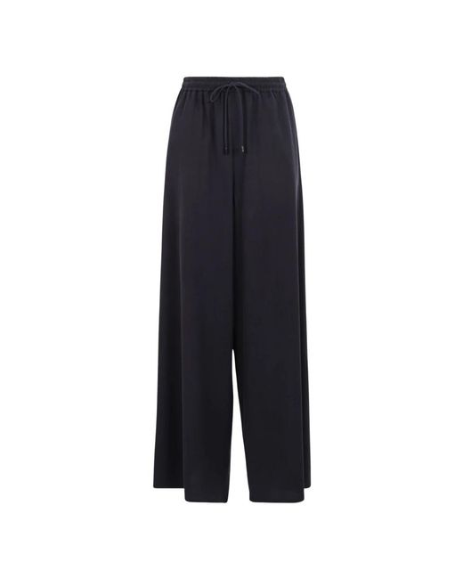 Wide Trousers Max Mara de color Blue