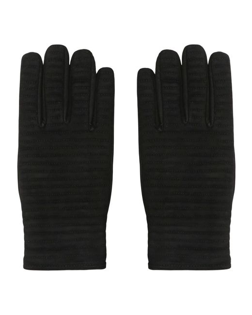 Moorer Black Gloves for men