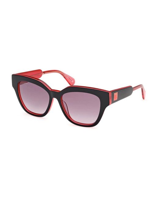 MAX&Co. Red Azetat-sonnenbrille für frauen